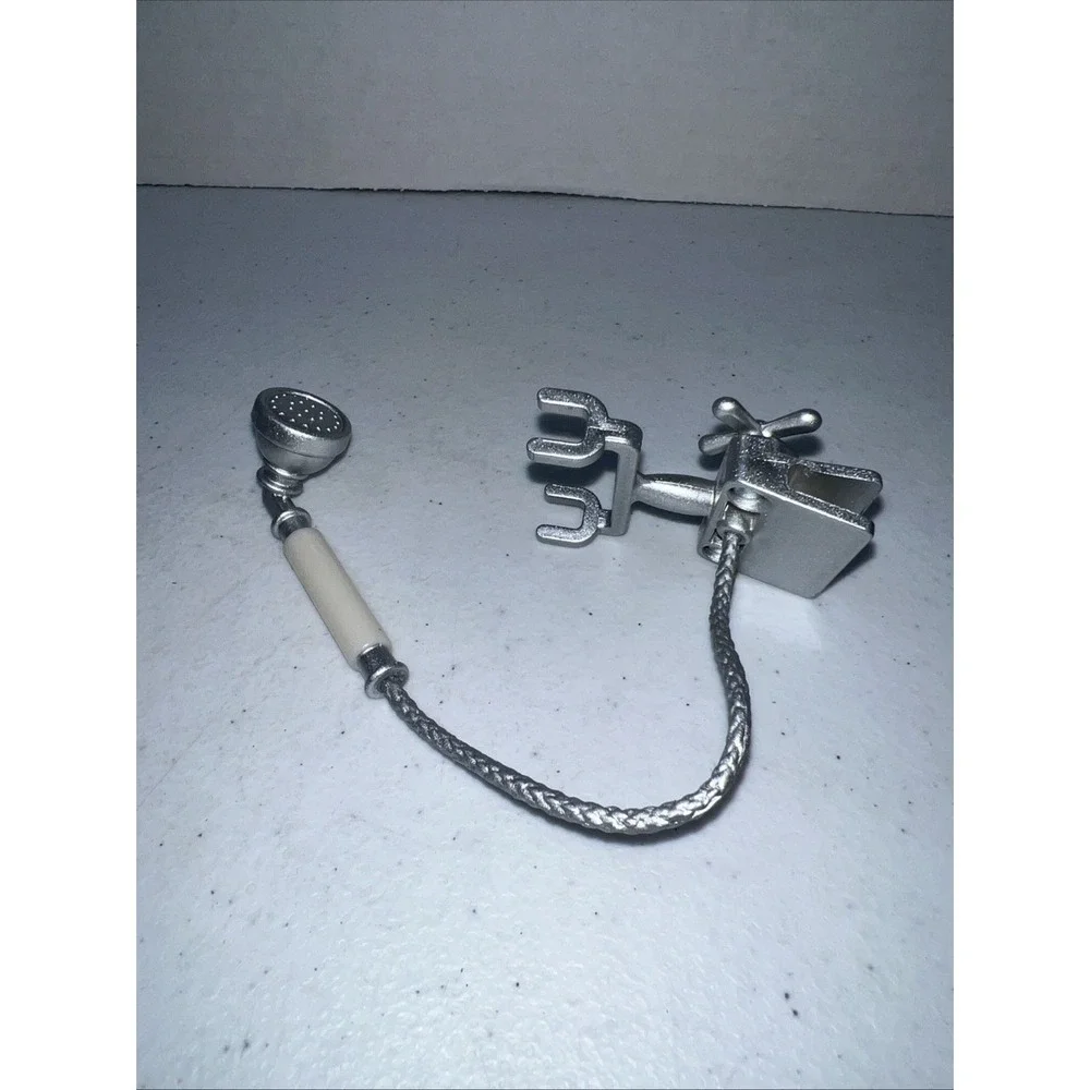 2010 American Girl - Claw-Foot Silver Bath Tub Replacement Sprayer Faucet Shower